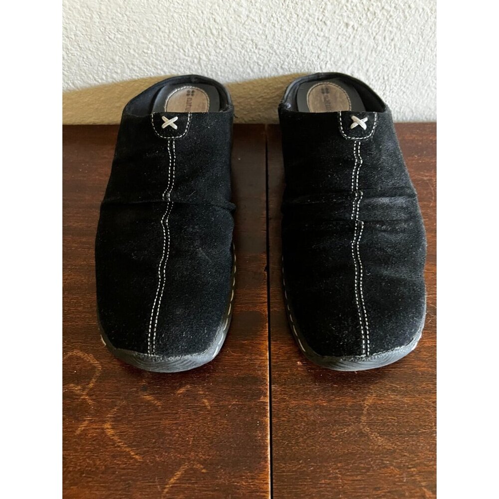 Naturalizer Kaira Clog Mule Shoes Womens 8M Black Suede Comfort Slip On Solid - Picture 8 of 11